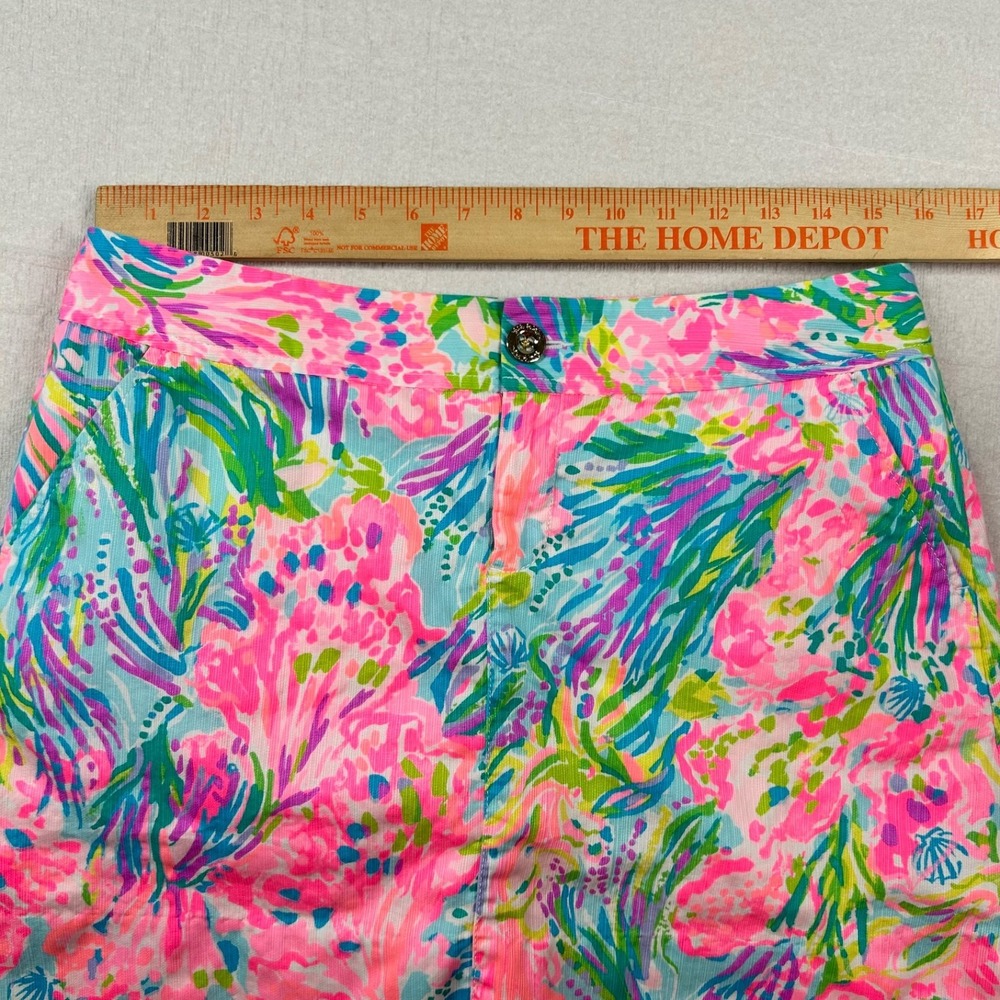 Lilly Pulitzer Skirt Womens 8 A Line Lined Floral Colorful Skort Pickleball - Picture 9 of 11